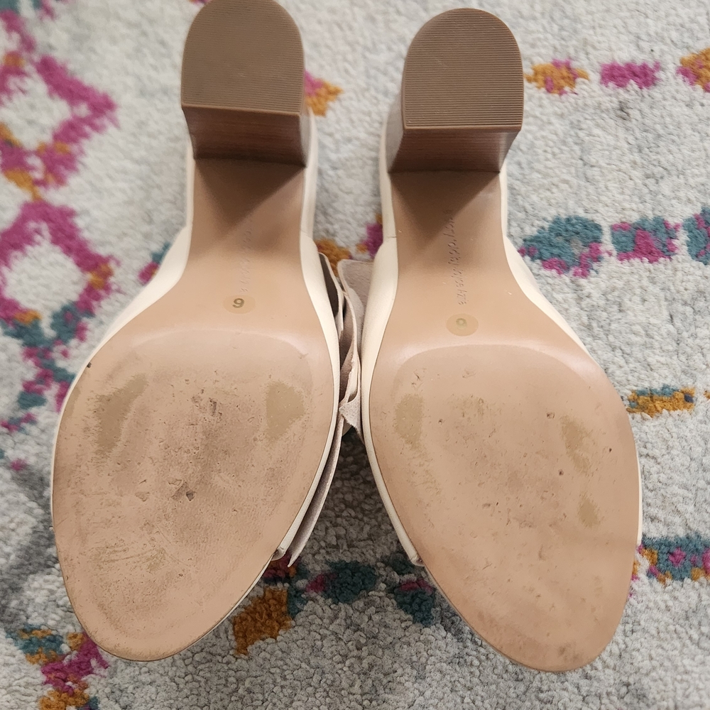 Avec Les Filles Blush Bow Block Heel Mules - Picture 9 of 10